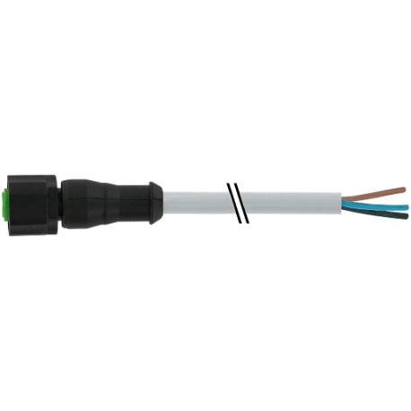 7005-12221-2140150 - 7005-12221-2140150 MURRELEKTRONIK M12 female 0° with cable Lite PUR 3x0.34 bk UL/CSA+drag chain 3m
