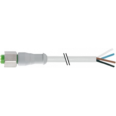 7014-17041-2070300 - 7014-17041-2070300 MURRELEKTRONIK M12 female 90° shielded with cable F&B PVC 5x0.34 shielded gy UL/CSA 25m