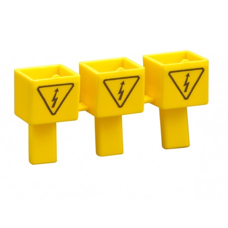 BRU3V - BRU3V LOVATO Kit of 3 covers, insulated terminal bars unused