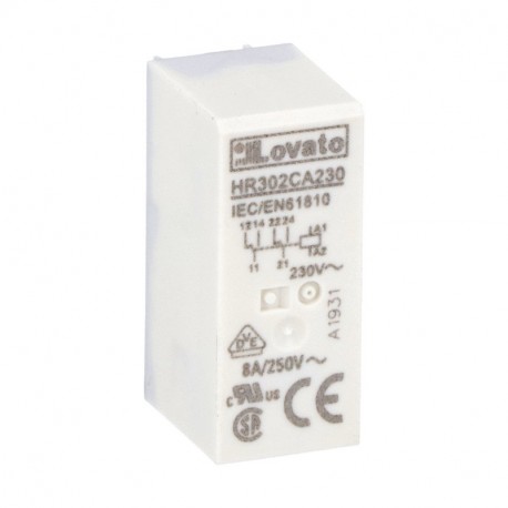HR302CA230 - HR302CA230 LOVATO Relay miniature 2 Switched 10A, 230VAC