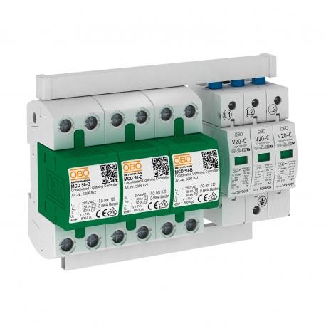 PS3-B+C TNC - PS3-B+C TNC 5089754 OBO BETTERMANN SET PROTECTION TYPE 1+2 PS3-B+C TNC