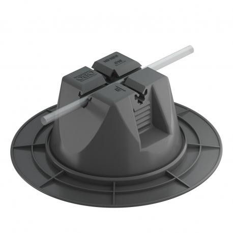 165 MBG-8-10 200 - 165 MBG-8-10 200 5218716 OBO BETTERMANN 165 MBG-8-10 200 5218716 Roof conductor holder for flat roofs, with ..