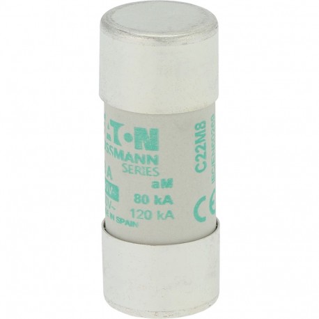 CYL AM 22,2X58 8A/STR - CYL AM 22,2X58 8A/STR C22M8S EATON ELECTRIC Fuse-link, LV, 8A, AC 500 V, 22 x 58 mm, aM, IEC, with striker